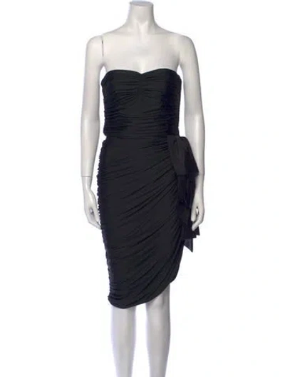 Pre-owned Lillie Rubin Vintage Mini Dress In Black