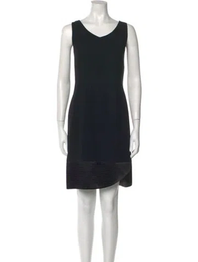 Pre-owned Lillie Rubin Vintage Mini Dress In Black