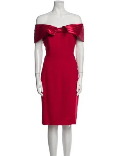 Pre-owned Lillie Rubin Vintage Mini Dress In Red