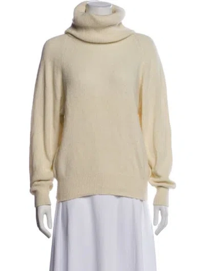 Pre-owned Lillie Rubin Wool Turtleneck Sweater In Neutral