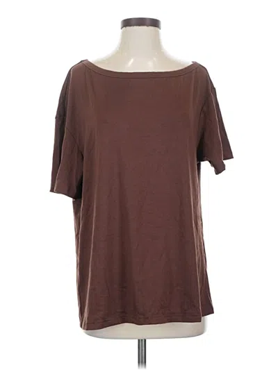 Pre-owned Lillusory 3/4 Sleeve T-shirt In Brown
