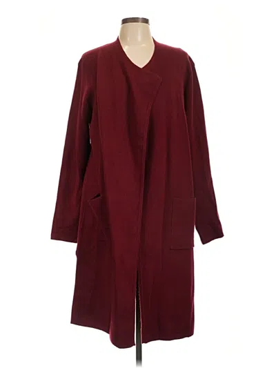 Pre-owned Lillusory Cardigan Sweater In Burgundy