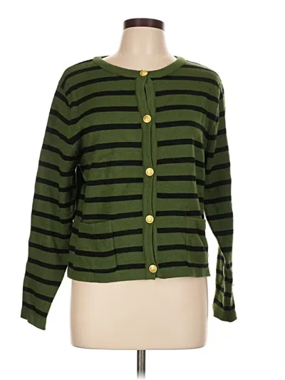 Pre-owned Lillusory Cardigan Sweater In Green