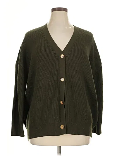 Pre-owned Lillusory Cardigan Sweater In Green