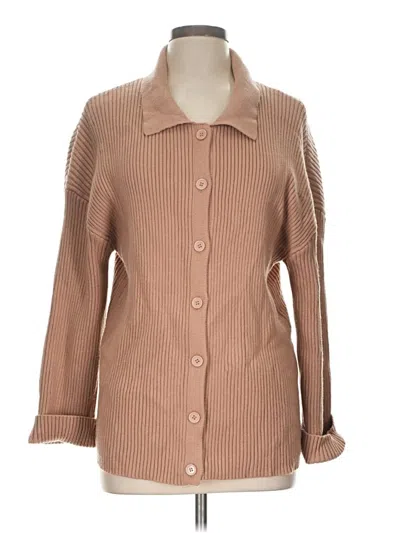 Pre-owned Lillusory Cardigan Sweater In Tan