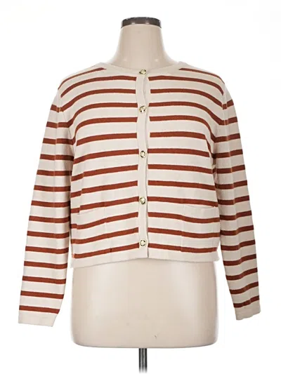 Pre-owned Lillusory Cardigan Sweater In White