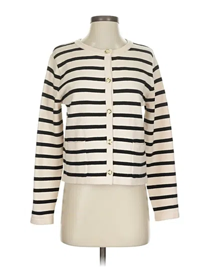 Pre-owned Lillusory Cardigan Sweater In White