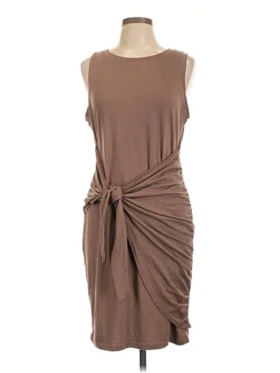 Pre-owned Lillusory Casual Dress In Brown