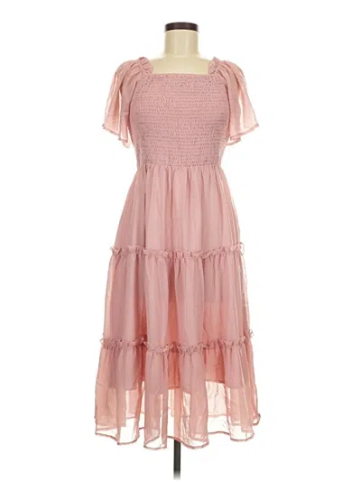 Pre-owned Lillusory Cocktail Dress In Pink