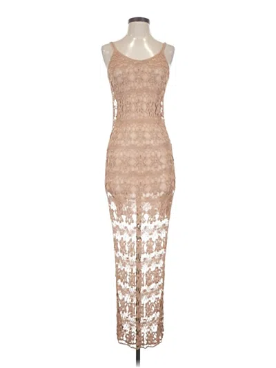 Pre-owned Lillusory Cocktail Dress In Tan