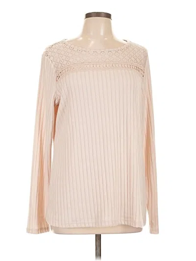 Pre-owned Lillusory Long Sleeve Blouse In Ivory