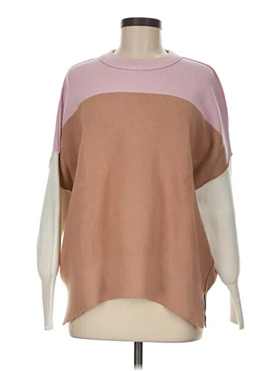 Pre-owned Lillusory Poncho In Brown