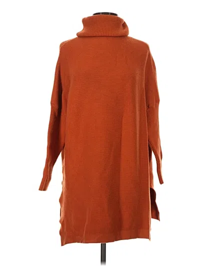 Pre-owned Lillusory Poncho In Orange
