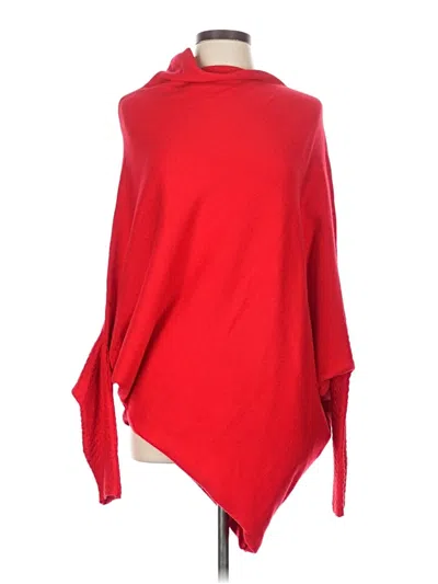 Pre-owned Lillusory Poncho In Red