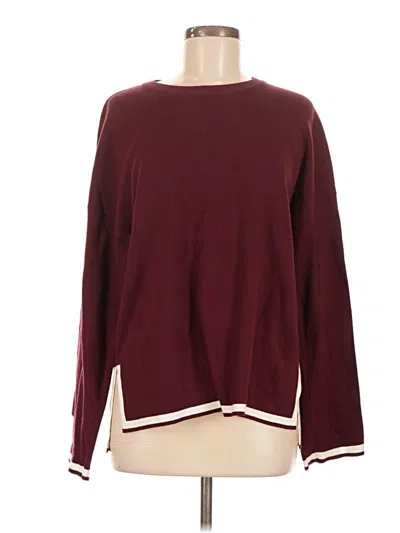 Pre-owned Lillusory Pullover Sweater In Burgundy