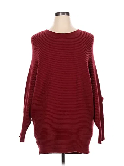Pre-owned Lillusory Pullover Sweater In Burgundy