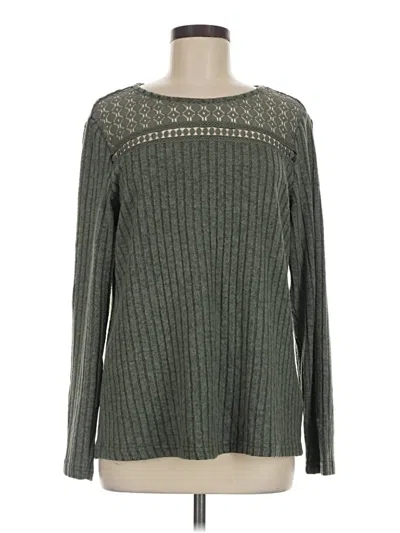 Pre-owned Lillusory Pullover Sweater In Green