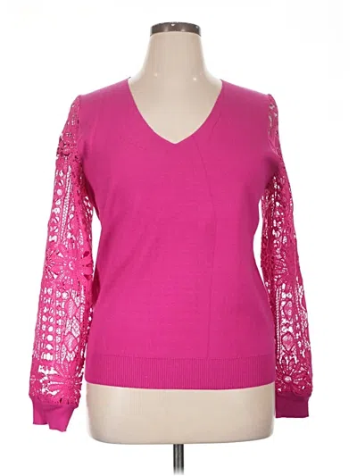 Pre-owned Lillusory Pullover Sweater In Pink