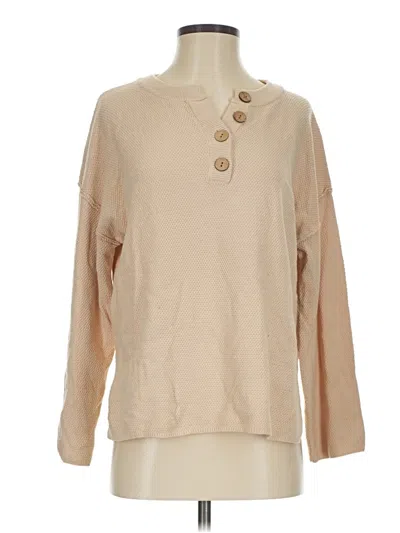 Pre-owned Lillusory Pullover Sweater In Tan