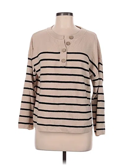 Pre-owned Lillusory Pullover Sweater In Tan
