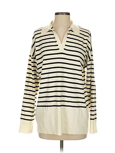 Pre-owned Lillusory Pullover Sweater In White