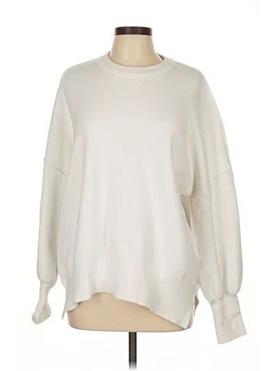 Pre-owned Lillusory Pullover Sweater In White