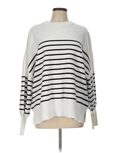 Pre-owned Lillusory Pullover Sweater In White