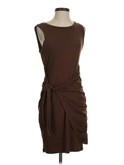 Pre-owned Lillusory Sleeveless Top Brown Cowl Neck Tops