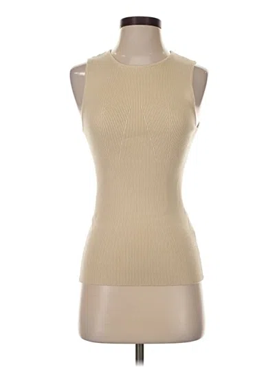 Pre-owned Lillusory Sleeveless Top Tan Boatneck Tops