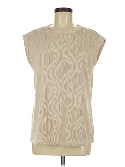 Pre-owned Lillusory Sleeveless T-shirt In Tan