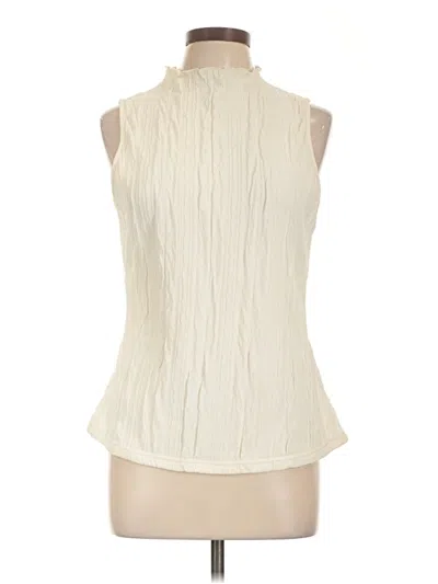 Pre-owned Lillusory Sleeveless Turtleneck In Ivory