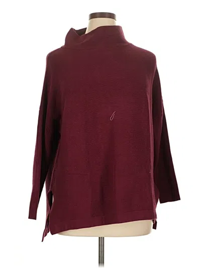 Pre-owned Lillusory Turtleneck Sweater In Burgundy