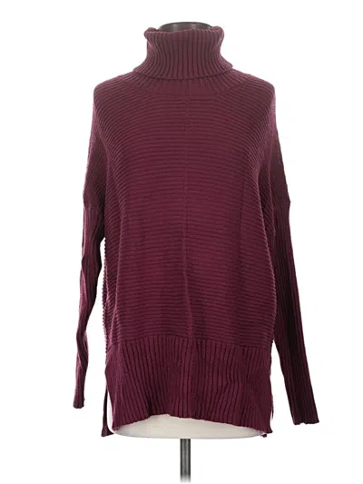 Pre-owned Lillusory Turtleneck Sweater In Burgundy