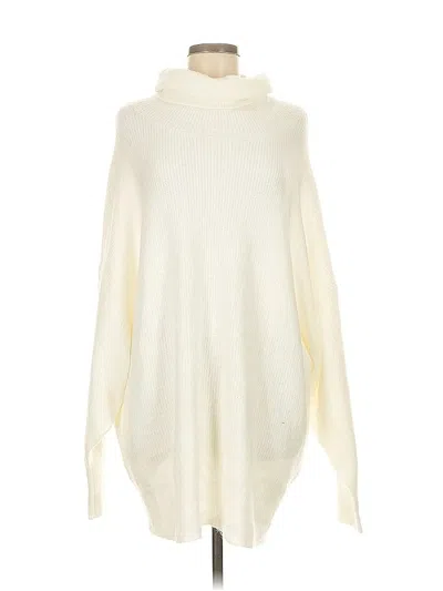 Pre-owned Lillusory Turtleneck Sweater In White