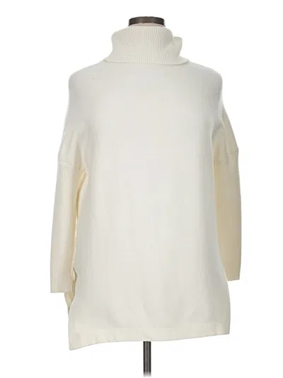 Pre-owned Lillusory Turtleneck Sweater In White