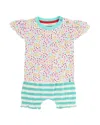 Lilly And Sid 2pc Floral Print Short Set In Multi