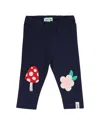 Lilly And Sid Applique Knee Legging In Blue