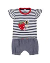 Lilly And Sid Busy Bee Applique Short Set In Multi