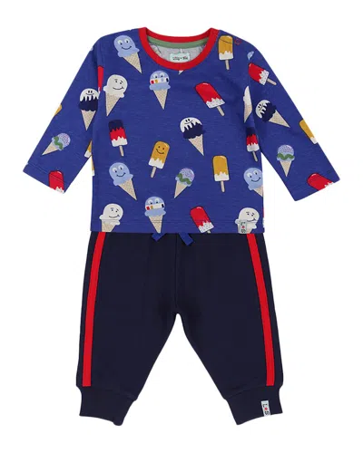 Lilly And Sid Kids' Happy Ice Jogger Set In Multi