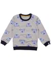 Lilly And Sid Lenny Leopard Sweatshirt In Gray