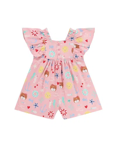 Lilly And Sid Kids' Lilly Friends Jumpsuit In Pink
