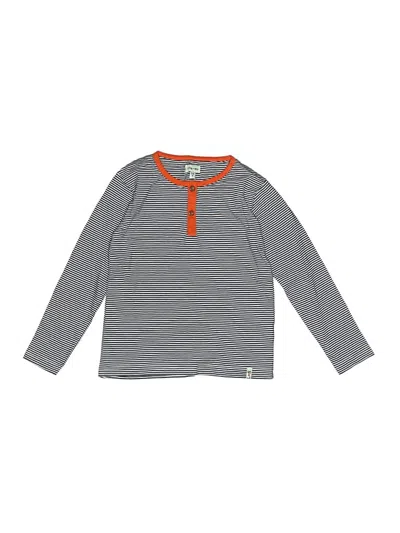Pre-owned Lilly And Sid Kids' Long Sleeve Henley Shirt In Gray