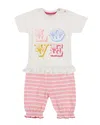 Lilly And Sid Love Short Set In Pink