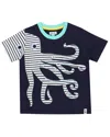 Lilly And Sid Octo Applique T-shirt In Black