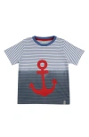 Lilly And Sid Lilly + Sid Organic Cotton Anchor Print T-shirt In Multi