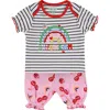 Lilly And Sid Lilly + Sid Organic Cotton Cherry Print Top And Legging Set In Multi