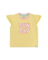 Lilly And Sid Sunday Applique T-shirt In Yellow