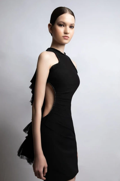 Lilly Ibrahim Sleeveless Mini-dress In Black