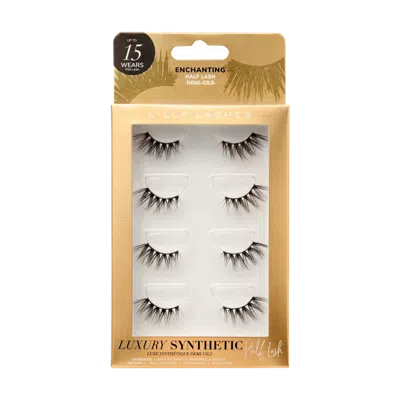 Lilly Lashes Luxury Synthetic Half Lashes 4-pack - Enchanting