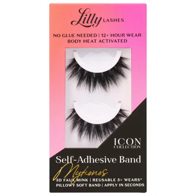 Lilly Lashes Self-adhesive Band 3d Faux Mink Lashes Mykonos In Blue